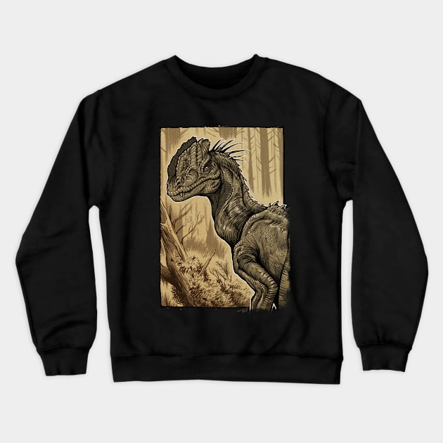 Dilophosaurus Crewneck Sweatshirt by AdamWorks